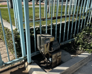 Automated sliding gate system installed for Burbank residential driveway