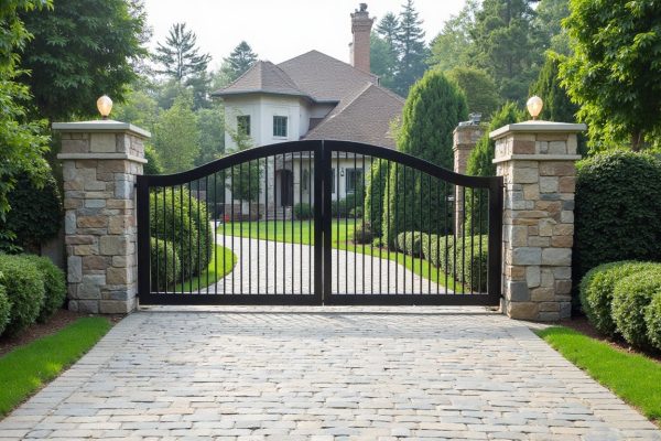 New driveway gate installation for residential property in Los Angeles