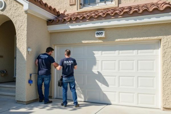 Garage door technician performing same-day repair in Los Angeles CA